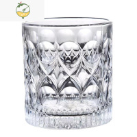 YICHENG日式威士忌酒杯酒吧古典鸡尾酒ins水晶玻璃复古洋酒杯套装 4只装