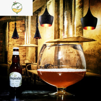 YICHENG巨型超大英雄杯高脚啤酒杯玻璃特大3000扎啤杯大号红酒杯大容量 大号矮脚霸王杯6000毫升