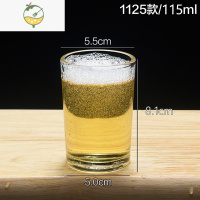 YICHENG钢化玻璃杯商用KTV酒杯玻璃八角杯加厚玻璃杯家用 玻璃茶杯 1125钢化杯115ml[10只]