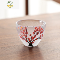 YICHENG小清新樱花小酒杯白酒杯日式酒具烧酒酒盅家用烫酒烈酒杯50 樱花树1个杯[容量50ml]