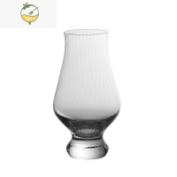 YICHENG专业品鉴单一麦芽竖纹威士忌闻香杯手工水晶玻璃洋酒杯 单只 矮款1只(180ml)