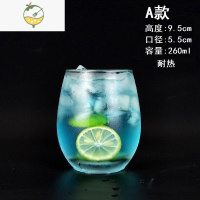 YICHENG莫吉托mojito杯鸡尾酒杯酒吧柯林杯创意果汁杯 ins风饮品玻璃杯子 A款-260ml(耐热)