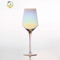 YICHENG将彩虹带上餐桌 高颜值水晶杯 彩虹白葡萄酒杯香槟杯红酒杯 彩虹水晶白葡萄酒杯