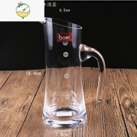 YICHENG水晶玻璃分酒器白酒带刻度公杯斜口红酒醒酒器洋酒酒壶 斜口水晶350毫升分酒器酒具