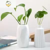 YICHENG复古粗陶花瓶禅意古朴客厅花插陶瓷小花器茶台摆件水培植物器皿