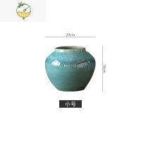 YICHENG景德镇台面陶瓷花瓶客厅欧式摆件插花花器家居装饰摆设简约翡翠绿
