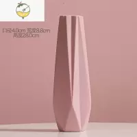 YICHENG陶瓷花瓶摆件客厅插花干花假花仿真花摆设餐桌装饰品北欧简约创意