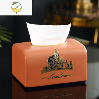 YICHENG创意陶瓷纸巾盒美式轻奢ins简约抽纸盒餐桌餐巾客厅家用茶几摆件