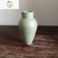 YICHENG陶泥铁斑小花瓶 手工拉坯日式陶瓷花插 古朴花器家居摆件花艺花道