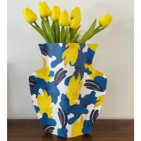 YICHENG中古ins风法式浪漫花朵网红花瓶纸抽象艺术插花花器客厅摆件装饰 抽象花瓶套(送玻璃瓶)