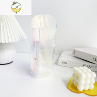 YICHENG北欧ins风 炫彩亚克力透明花瓶艺术简约客厅插花花器民宿桌面装饰 炫彩波浪长拱门