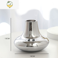 YICHENG创意设计感欧式艺术玻璃花瓶摆件轻奢花器客厅餐桌插花高级感 花瓶