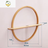 YICHENG竹木创意花瓶壁挂墙上插花水培花器绿萝水养客厅墙面装饰桌面摆件 壁挂式