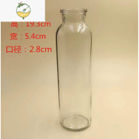 YICHENG新款三棱花瓶插花干花圆形方形锥形玻璃小干水培花器鲜花摆件 圆形花瓶