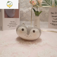 YICHENG创意陶瓷烟灰缸 复古个性烟缸 消恩羊可爱生肖动物烟灰缸 客厅 狐狸