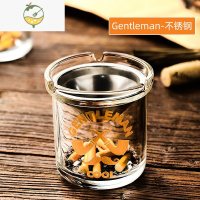 YICHENG漏斗烟灰缸创意家用客厅有带盖潮流烟缸个性办公室ins风防飞灰味 [GENTLEMAN]+纯洁银→有烟槽可卡