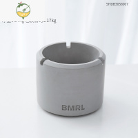 YICHENG水泥烟灰缸轻奢家用客厅ins风高级感商用创意北欧高端灰烟缸 圆柱水泥烟灰缸-水泥色