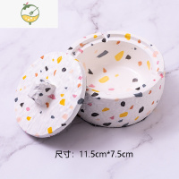 YICHENG创意个性ins潮流带盖防飞灰 送男友高级感轻奢家用客厅大号 彩色带盖-收藏加购送5包烟沙烟灰缸