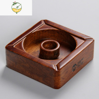 YICHENG黑胡桃木烟灰缸圆形带盖北欧风轻奢家用客厅有盖防烟味实木烟灰缸 重竹(竹制)烟灰缸-壹