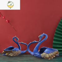 YICHENG卡通萌牛烟灰缸创意个性潮流时尚现代可爱家用客厅烟缸北欧ins风 天蓝色 天鹅