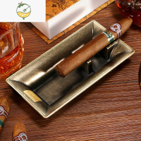 YICHENGCIGAROONG茄龙雪茄烟灰缸大号复古古铜创意个性客厅摆件装饰烟缸 古铜色