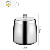 YICHENG不锈钢烟灰缸创意个性潮流家用客厅办公室带盖防风防飞灰大号烟缸 P65-锥形带盖银色大号