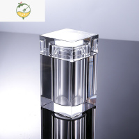 YICHENG创意北欧式透明个性水晶玻璃带盖烟灰缸家用客厅放烟盒烟筒烟罐 透明色