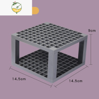 YICHENG96格插笔架方形画笔架油画水彩水粉丙烯颜料笔架画笔盒收纳盒桌面摆件底座展示架毛笔挂笔筒马克笔架晾笔架子