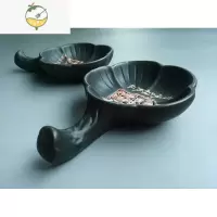 YICHENG文房四宝水写布笔搁笔架陶瓷毛笔架小楷毛笔沾墨汁可做砚台 黑色摆件
