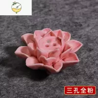 YICHENG陶瓷莲花笔搁意卿同款镇纸陶瓷笔架多功能搁毛笔架文房四宝搁笔笔拖小摆件笔山摆件