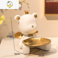 YICHENG暴力熊进门托盘钥匙置物架收纳摆件客厅玄关电视柜家居装饰品礼物