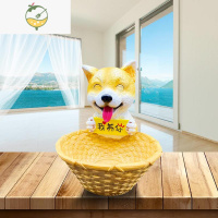 YICHENG创意玄关我养你小狗客厅放钥匙收纳摆件家居装饰品乔迁新居送礼物