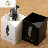 YICHENG笔筒创意时尚学生儿童摆件简约多功能收纳笔座办公文具盒子男女欧式复古桌面上可爱摆设彩色塑料格调