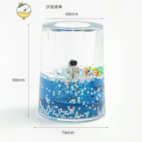 YICHENG创意少女时尚桌面流体摆件办公学生卧室房间卡通装饰品挂饰礼品