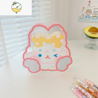 YICHENG透明亚克力笔筒创意时尚可爱女生学生办公室桌面摆件收纳盒大容量