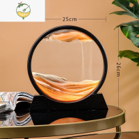 YICHENG流沙画摆件家居办公室生日礼物沙漏玻璃3d立体创意玩具装饰品