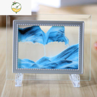 YICHENG摆件简约3D山水流沙画艺新款工艺品沙漏创意礼品个性男女朋友礼物