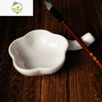 YICHENG仿瓷墨碟书法墨池国画墨盘白色 文房四宝成人学生初学者毛笔书法 砚台 毛毡 毛笔字帖 初学入门 水写布摆件