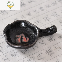 YICHENG书法小砚台墨碟陶瓷多功能文房四宝笔搁墨汁墨池水碟初学调色盘摆件