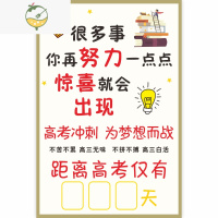 YICHENG中考高考倒计时100天墙贴提醒牌教室加油励志标语教室布置贴纸 YBS-02 高考( 竖款) 中