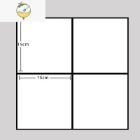 YICHENG北欧简约自粘墙贴厨房防油贴纸卫生间服装店奶茶店翻新墙纸 白色四宫格(5片装=0.45平方) 30x30x0