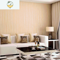 YICHENG现代简约纯色壁纸无纺布自粘墙纸温馨卧室素色客厅电视背景墙贴纸 A7602米黄色 (3米*0.53米) 大