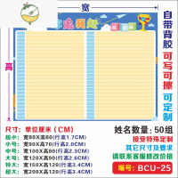 YICHENG你追我赶班级评比栏表墙贴幼儿园红花榜教室布置装饰文化墙光荣榜 BCU-25 超小