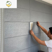 YICHENG楼梯墙裙装饰pvc护墙板贴纸自粘防潮防撞客厅卧室3d加厚防水墙贴 加厚素色银灰70*70 强胶加厚5mm