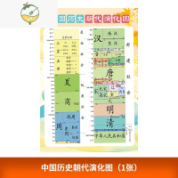 YICHENG历史大事年表墙贴中国历史朝代顺序表纪年图演化挂图时间表知识点 中国历史演化图 1张 中