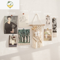 YICHENGins风墙面装饰画墙贴宿舍卧室床头房间布置干花卡片墙壁贴纸民宿 悠闲时光款 (含图中全套) 中