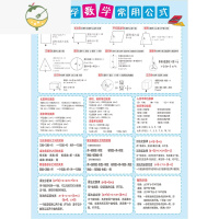 YICHENG小学生三四五六年级数学公式大全挂图表常用单位换算基础知识墙贴 小学数学[公式大全] 中