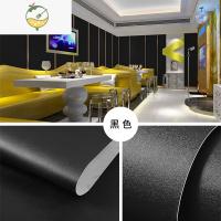 YICHENG自贴墙纸自粘防水防潮卧室壁纸家用北欧宿舍大学生寝室墙贴ins风 黑色[60厘米宽X5米长] 仅墙纸