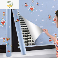 YICHENG窗户贴纸防走光遮光隔热玻璃贴纸卫生间防窥浴室磨砂贴膜卡通窗纸 主图 哆啦A梦 磨砂面 60x200cm墙贴