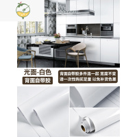 YICHENG格子墙纸自粘防水贴纸学生寝室宿舍墙贴书桌衣柜翻新即时贴黑白色 光面纯白色/长3米宽60cm 大